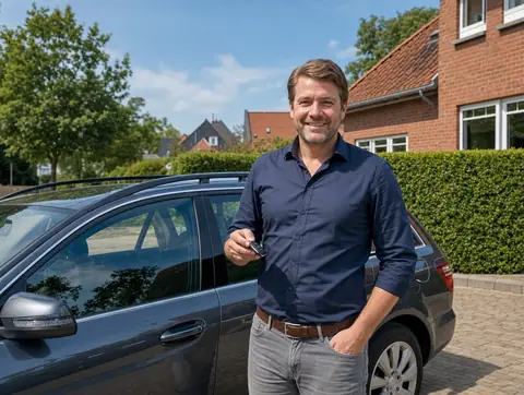 Verkäufer aus Greven mit dem verkauften Fahrzeug